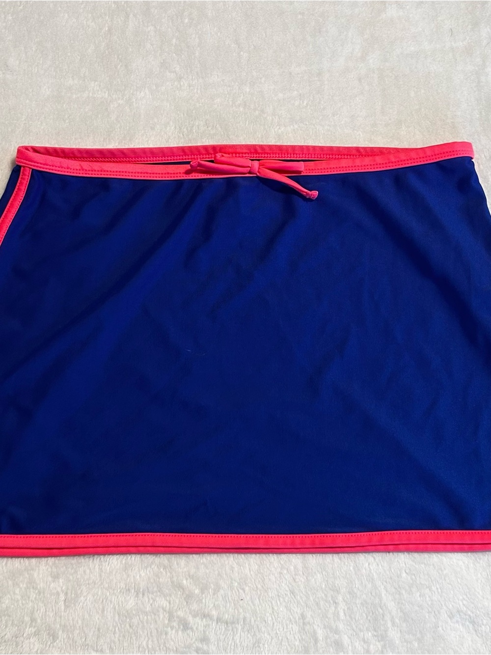 Women’s Navy Swim Skirt with Pink Trim